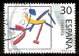 Sellos: ESPA&Ntilde;A 1995 - OLIMPICOS DE PLATA - POLO - EDIFIL N&ordm; 3372 USADO
