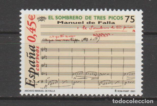 Sellos: 2001.- Manuel de Falla. - Foto 1