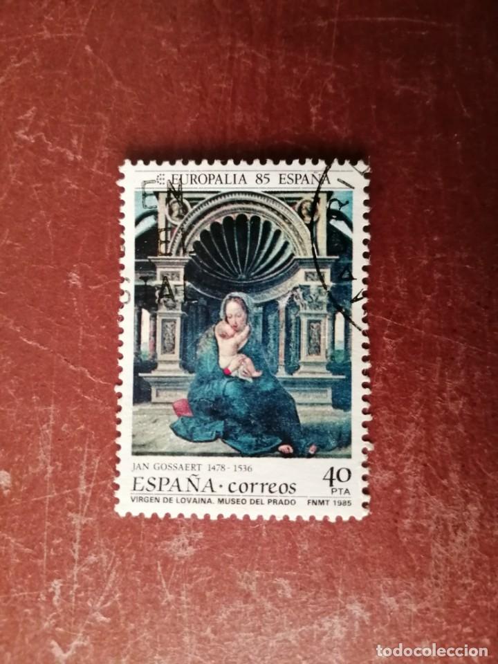 Sellos: EDIFIL 2779 - A&Ntilde;O 1985 - SERIE: EUROPALIA-85 - VIRGEN DE LOVAINA - MUSEO DEL PRADO