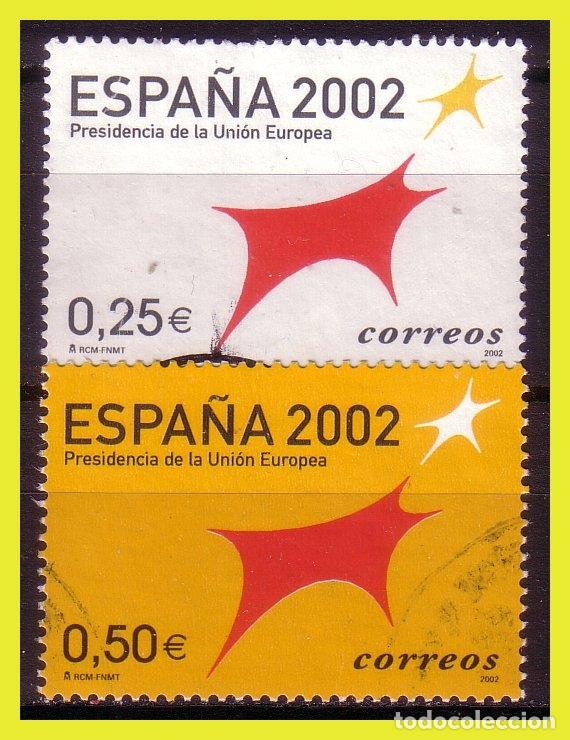 Briefmarken: 2002 Presidencia de la Uni&oacute;n Europea, EDIFIL n&ordm; 3865 y 3866 (o)