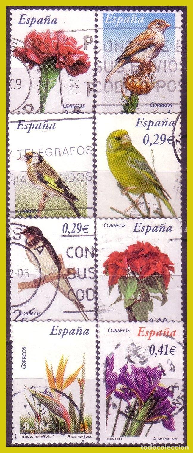 Briefmarken: 2005 Flores y fauna, EDIFIL n&ordm; 4212 a 4219 (o)