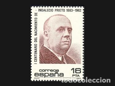 Sellos: 2731 CENTENARIO DE INDALECIO PRIETO - Foto 1