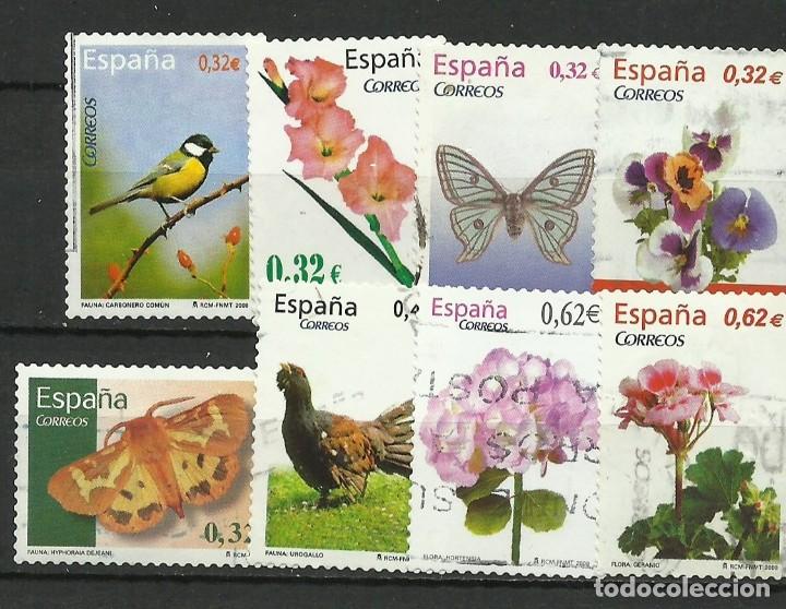 Briefmarken: A&Ntilde;O 2009.- SERIE FLORA Y FAUNA.-EDIFIL 4462-69.- COMPLETA