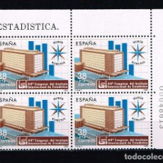 Sellos: ESPAÑA 1983 - EDIFIL 2718** - 44º CONGRESO DEL INSTITUTO INTERNACIONAL DE ESTADÍSTICA - BLOQUE 4