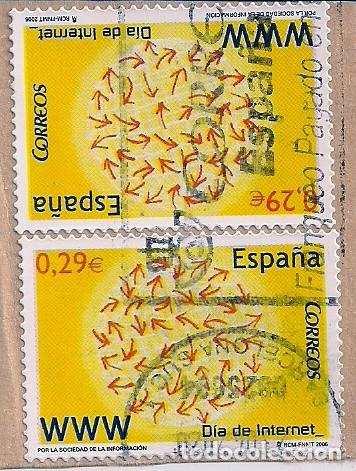 Stamps: PAREJA DE SELLOS USADOS D&Iacute;A DE INTERNET 2006