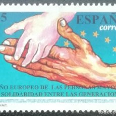 Sellos: 1993. ESPAÑA. 3272. AÑO EUROPEO DE LAS PERSONAS MAYORES. SERIE COMPLETA. NUEVO.. Lote 201861326