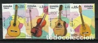 Briefmarken: A&Ntilde;O 2011.-EDIFIL 4628/31.-INSTRUMENTOS MUSICALES.-COMPLETA