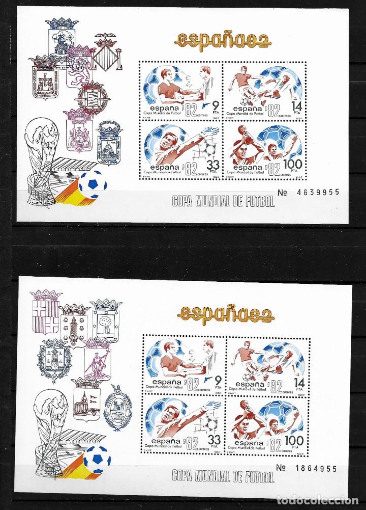 Sellos: Espa&ntilde;a,1982,Hojas bloque mundial 82, Edifil 2664-2665,nuevos,MNH**