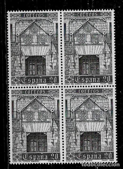 Sellos: JUAN CARLOS I - EDIFIL 3000 -1989 - CASA DEL CORDON - BLOQUE DE CUATRO