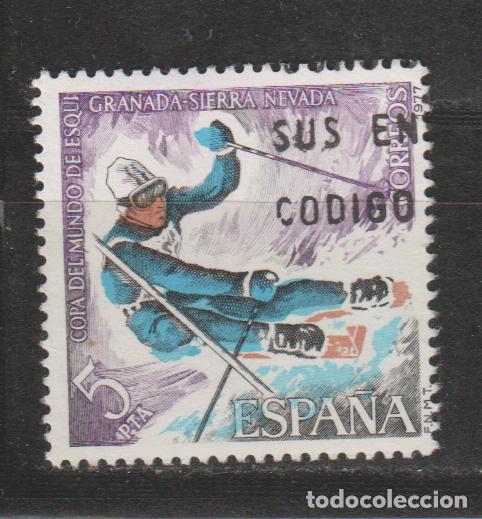 Sellos: 1977.- Copa del Mundo de esqu&iacute;