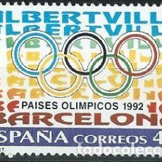 Sellos: 1992. EDIFIL 3211**MNH. YT 2808. PAISES OLÍMPICOS. BARCELONA-ALBERTVILLE. DEPORTES/SPORTS. OLYMPICS.