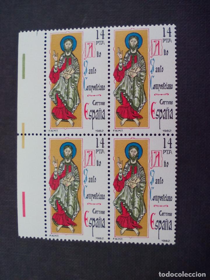 Stamps: BLOQUE DE 4 SELLOS NUEVOS. A&Ntilde;O SANTO COMPOSTELANO 1982. CORREOS ESPA&Ntilde;A