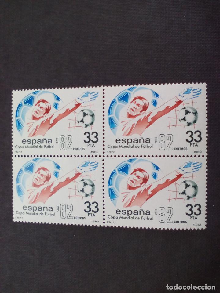 Sellos: BLOQUE DE 4 SELLOS NUEVOS. COPA MUNDIAL DE FUTBOL 82. 1982. CORREOS ESPA&Ntilde;A