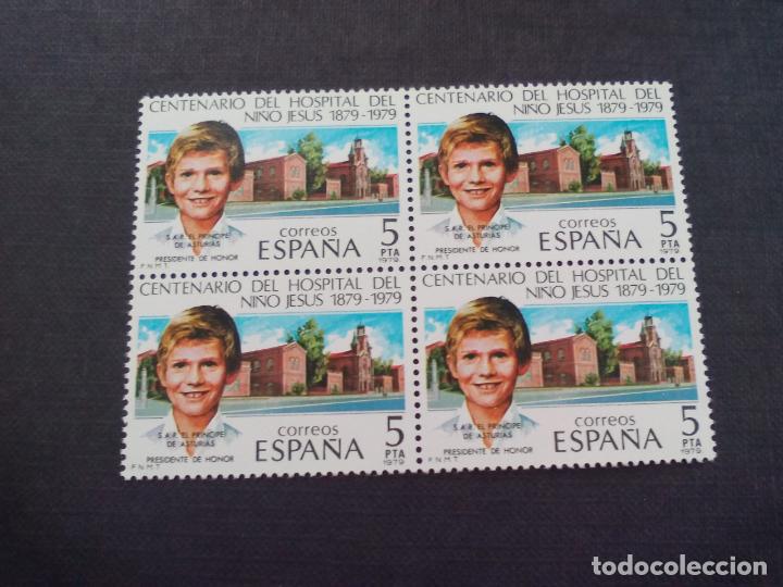 Sellos: BLOQUE DE 4 SELLOS NUEVOS. CENTENARIO DEL HOSPITAL DEL NI&Ntilde;O JESUS 1879-1979. 5 PTA. CORREOS ESPA&Ntilde;A