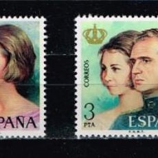 Sellos: ESPAÑA 1975 - EDIFIL 2302-05** - DON JUAN CARLOS I Y DOÑA SOFÍA, REYES DE ESPAÑA