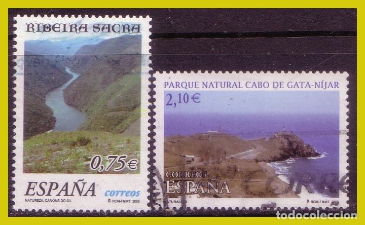 Selos: 2002 Naturaleza, EDIFIL n&ordm; 3884 y 3885 (o)