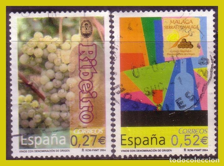 Briefmarken: 2004Vinos con Denominaci&oacute;n de Origen: Ribeiro y Sierras de M&aacute;laga, EDIFIL n&ordm; 4114 (o)