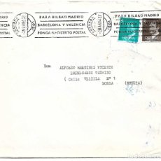 Sellos: CARTA DE GRANADA A LORCA. DD. 2-3-1984. Lote 215239397