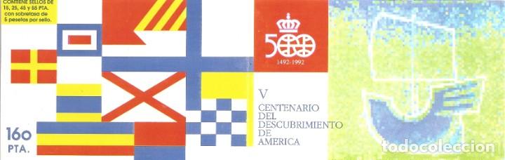Sellos: Sellos de España Año 1991 V Centenario America Carnet , sellos nuevos - Foto 2 - 218518686