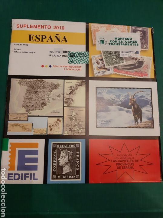 Selos: SUPLEMENTO EDIFIL A&Ntilde;O 2010 ESPA&Ntilde;A PARA CILOCAR SELLOS/ HOJAS BLOQUE