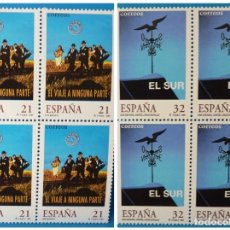 Selos: ESPAÑA 1997 EDIFIL 3472/3473 CINE ESPAÑOL MNH BLOQUE DE 4. Lote 222518457