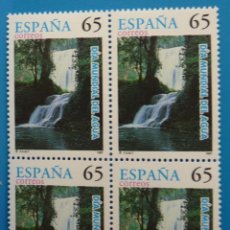 Selos: ESPAÑA 1997 EDIFIL 3474 DIA MUNDIAL DEL AGUA MNH BLOQUE DE 4. Lote 222518758