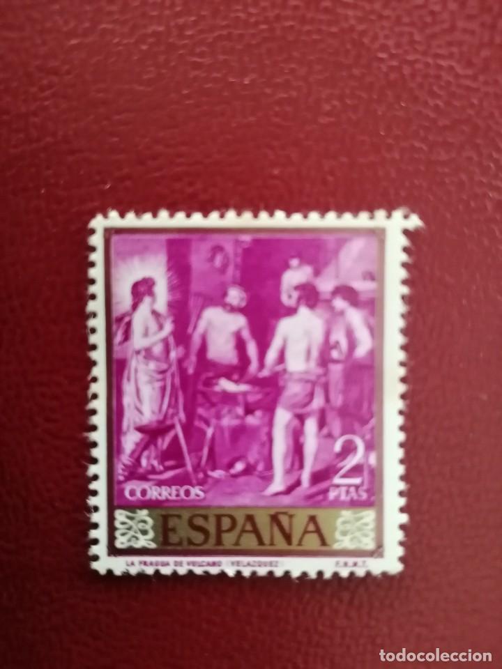 Sellos: EDIFIL 1246 - VALOR FACIAL 2 PESETAS - A&Ntilde;O 1959 - LA FRAGUA DE VULCANO - VEL&Aacute;ZQUEZ