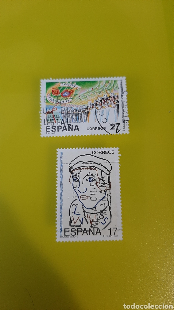 Selos: EDIFIL 3224/5 USADO LUJO ESPAÑA 1982 EFEMÉRIDES JUAN VIVES/ ORFEÓN PAMPLONA FILATELIA COLISEVM