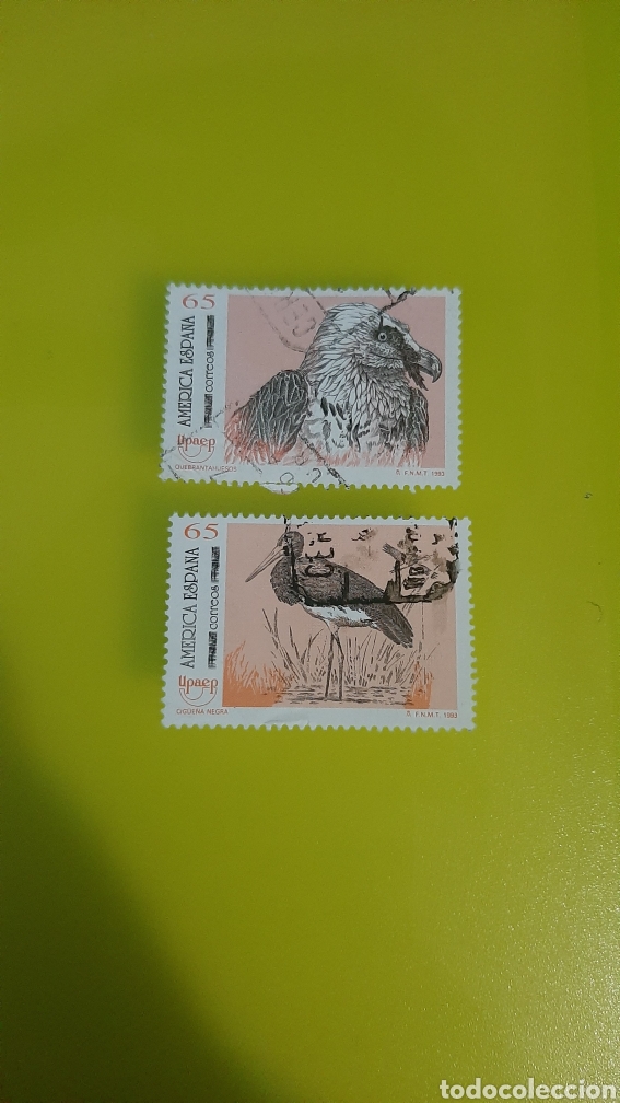 Selos: AVES FAUNA PÁJAROS ESPAÑA 1983 EDIFIL 3270/1 USADOS COLECCIONISMO COLISEVM FILATELIA NUMISMÁTICA