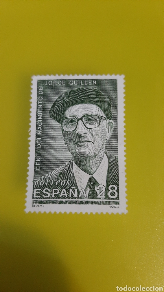 Selos: JORGE GUILLÉN PERSONAJES ESPAÑA EDIFIL 3275 NUEVA O USADA 1993 FILATELIA COLISEVM COLECCIONISMO