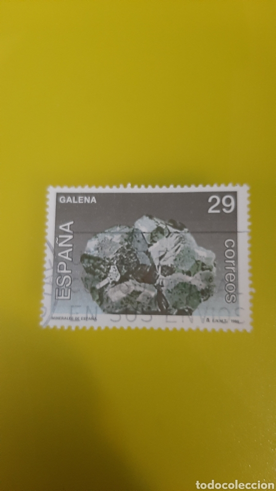 Selos: GALENA MINERALES ESPAÑA 1994 EDIFIL 3286 USADO LUJO FILATELIA COLISEVM ANTIGÜEDADES