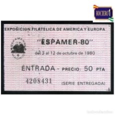 Sellos: ESPAÑA 1980. ENTRADA EXPAMER-80. NUEVA** MNH
