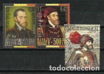 Briefmarken: A&Ntilde;O 2000.- 5&ordm; CENTENARIO NACIMIENTO DE CARLOA V.- EDIFIL N&ordm; 3697/99.-COMPLETA