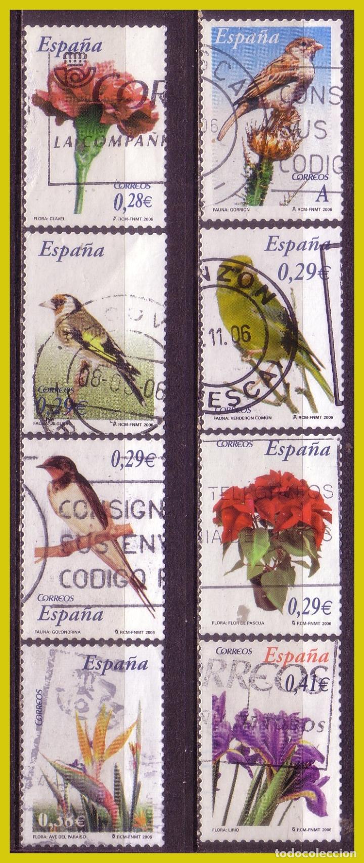 Briefmarken: 2006 Flora y Fauna, EDIFIL n&ordm; 4212 a 4219 (o)