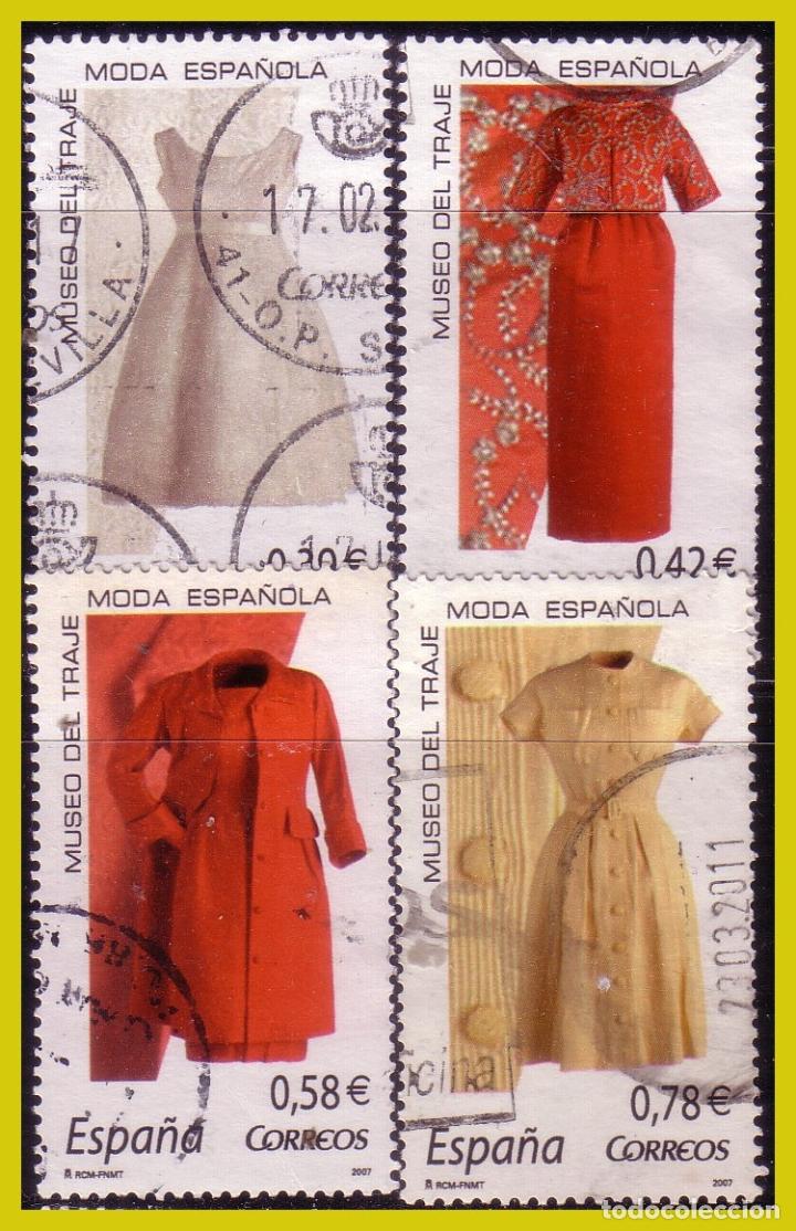 Briefmarken: 2007 Moda Espa&ntilde;ola, EDIFIL n&ordm; SH 4354 A, B, C y D (o) completa