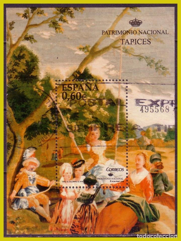 Stamps: 2008 Patrimonio Nacional, Tapices, El Columpio, EDIFIL n&ordm; 4427 (o)