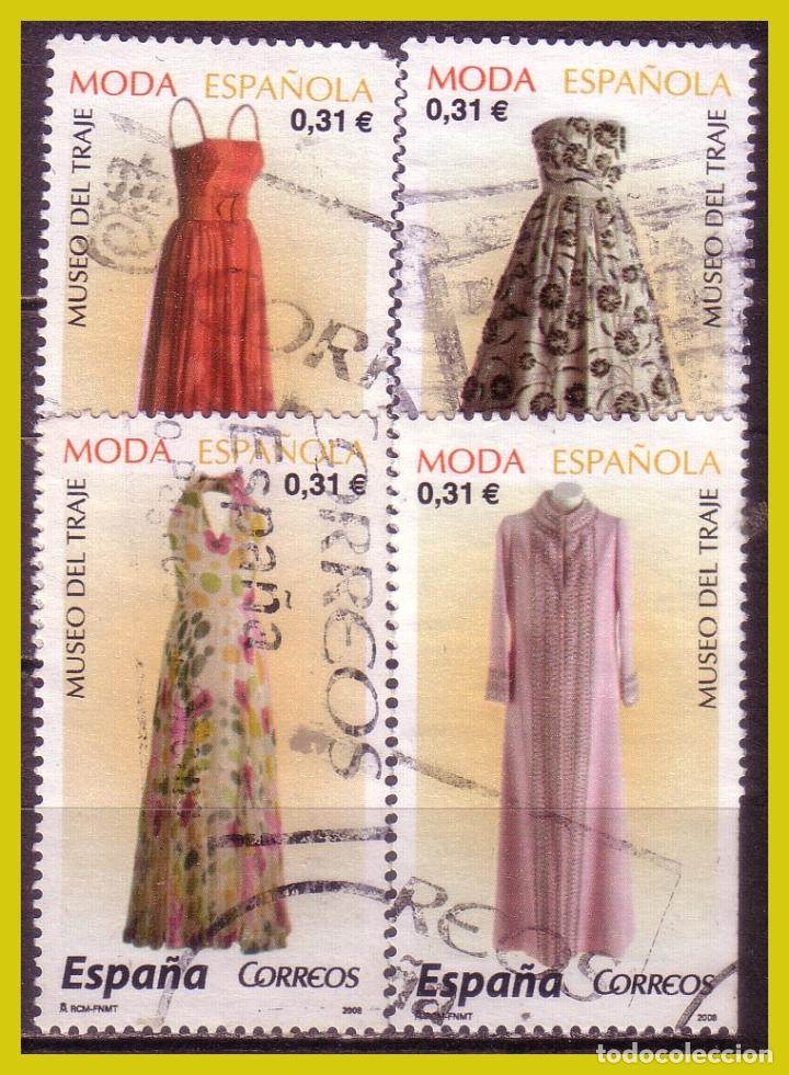 Stamps: 2008 Moda espa&ntilde;ola, EDIFIL n&ordm; SH 4441 A, B, C y D (o)