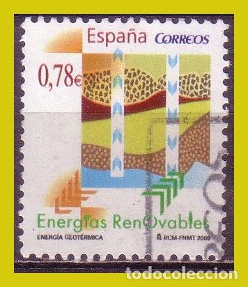 Stamps: 2009 Energ&iacute;as renovables, Geot&eacute;rmica, EDIFIL n&ordm; 4478 (o)