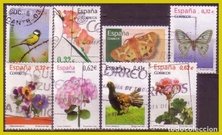 Stamps: 2009 Flora y fauna, EDIFIL n&ordm; 4462 a 4469 (o)