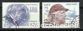 Briefmarken: A&Ntilde;O 2001.- PERSONAJES POPULARES.- EDIFIL N&ordm; 3783-84