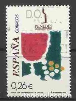 Sellos: ESPA&Ntilde;A 2003 - VINOS CON DENOMINACION DE ORIGEN - PENEDES - EDIFIL N&ordm; 4015 - USADO