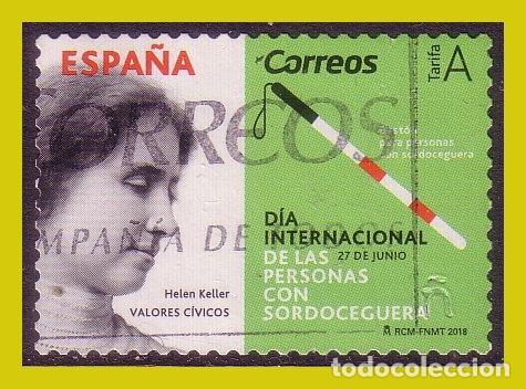 Briefmarken: 2018 Valores C&iacute;vicos, D&iacute;a personas con sordoceguera, EDIFIL n&ordm; 5237 (o)