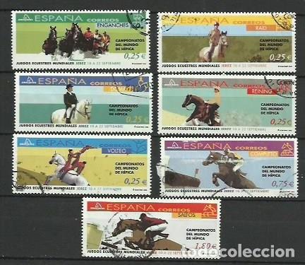 Briefmarken: A&Ntilde;O 2002.-SERIE JUEGOS ECUESSTRES MUNDIALES.-N&ordm; EDIFIL 3898-3904.-COMPLETA