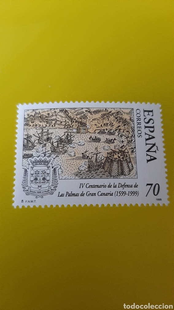 Selos: PALMA GRAN CANARIAS ARMADA ESPA&Ntilde;OLA BARCOS ATRAQUE EDIFIL 3649 1999 NUEVA FILATELIA COLISEVM