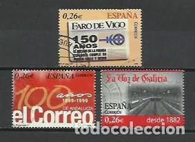 Briefmarken: A&Ntilde;O 2003.- SERIE DIARIOS CENTENARIOS.-EDIFIL 4027-29.-COMPLETA