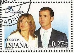 Sellos: ESPA&Ntilde;A 2004 - EXPOSICION MUNDIAL DE FILATELIA - FAMILIA REAL - EDIFIL N&ordm; 4087A - USADO