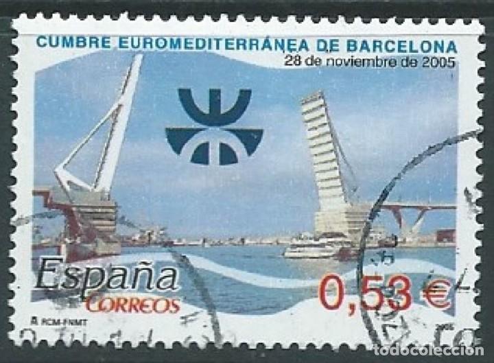 Sellos: ESPA&Ntilde;A 2005 - CUMBRE EUROMEDITERRANEA - EDIFIL N&ordm; 4197 - USADO
