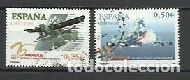 Briefmarken: A&Ntilde;O 2002.-EDIFIL 3907-08.- 75 ANIV.PRIMER VUELO IBERIA