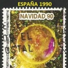 Sellos: ESPAÑA 1990 - ES 3084 - POEMA COSMICO - NAVIDAD (VER IMAGEN) - 1 SELLO USADO. Lote 242362345