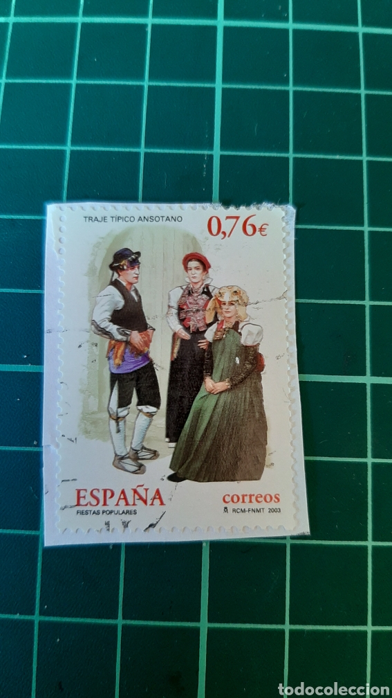 Briefmarken: FIESTAS POPULARES ESPA&Ntilde;A ANSOTANO TRAJE T&Iacute;PICO MODA EDIFIL 3958